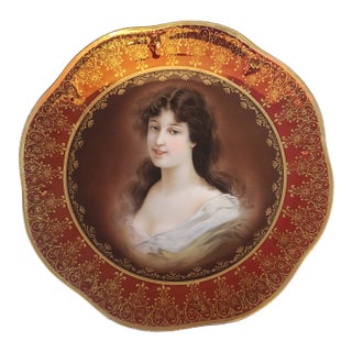 Late 19th Century Royal Vienna "Amicita" Decorative Plate For Sale