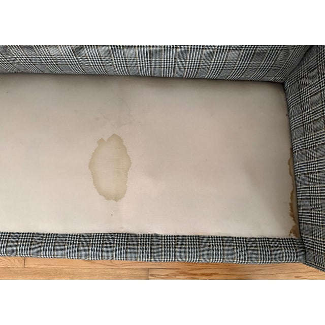 Midcentury Tweed Houndstooth Plaid Sofa For Sale - Image 12 of 14