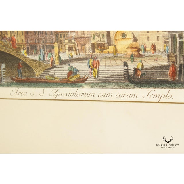 Italian Venetian 'View of Campo Dei Santi Apostoli' Art Print, After Canaletto For Sale - Image 9 of 13