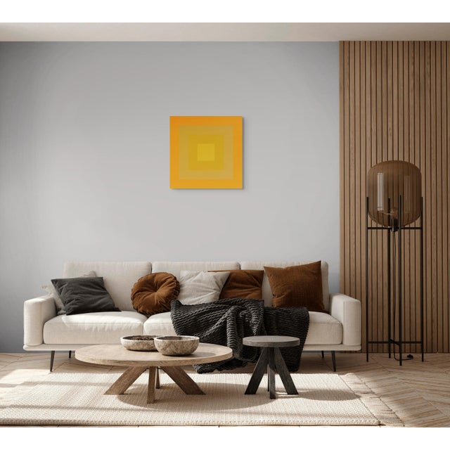 Abstract Contemporary Abstract Acrylic on Stretched Canvas "Colour Orb 8" by Brent Hallard For Sale - Image 3 of 4