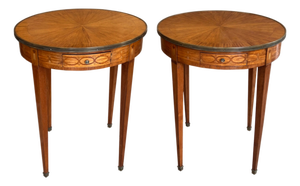 Early 20th Century French Bouillotte Tables, 1890s, Set of 2