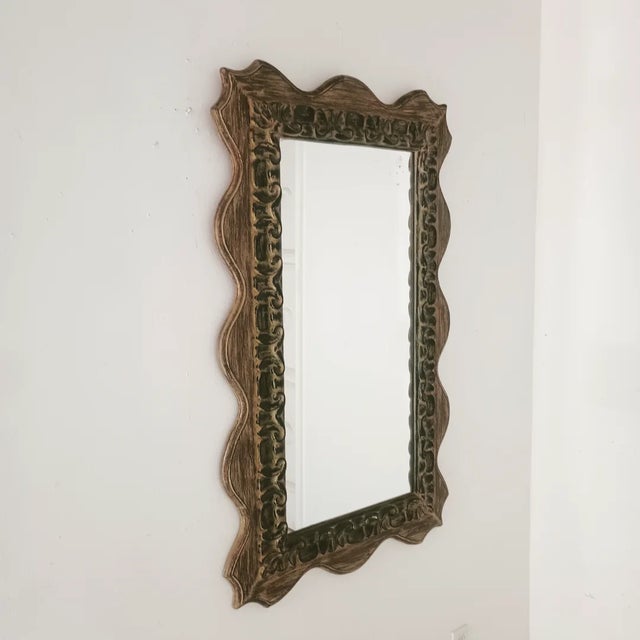 Mid Century Large Wall Mirror For Sale - Image 9 of 10