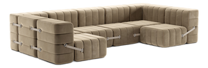 Curt Modular Set Flexible U-Sofa from Ambivalenz, Set of 15