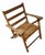 Mid-Century Wooden Foldable Children's Chair, 1950s For Sale