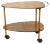 Vintage Walnut Serving Cart, 1950s For Sale