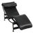 LC4 Chaise Lounge in Black Leather by Le Corbusier, 2000s For Sale
