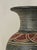 Vintage Hand-Painted Folk Art Ceramic Vessel With Lid — Charcoal & Rust, Circa Mid-20th Century For Sale - Image 4 of 6