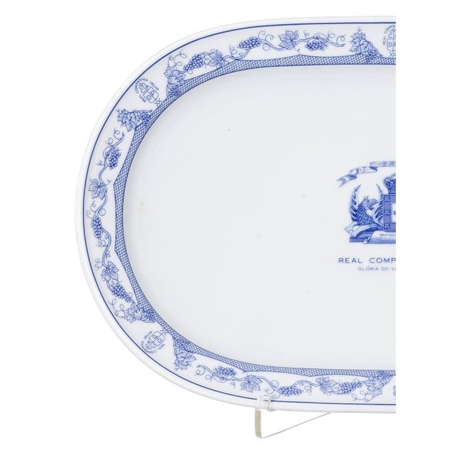 Porcelain Royal Old Company Serving Dish from Vista Alegre For Sale - Image 3 of 8