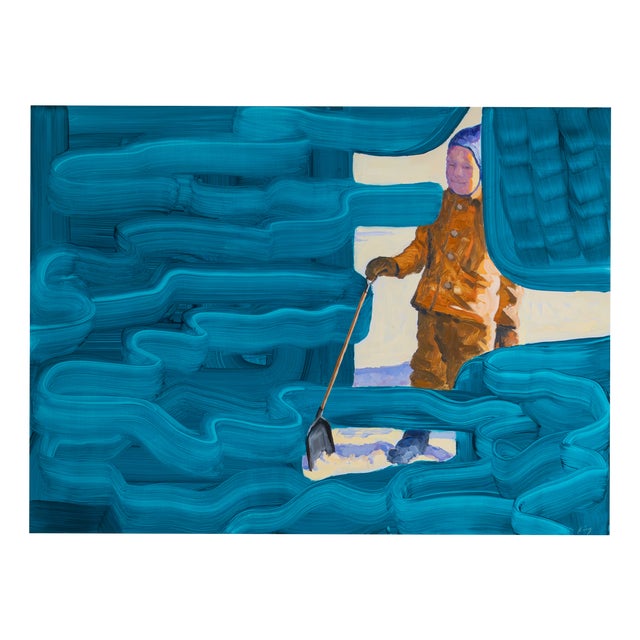 Dave King, Snowday, 2000s, Oil on Aluminum Panel For Sale