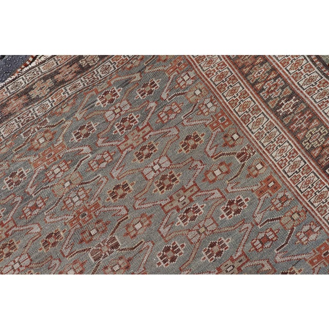 Antique Persian Kurdish Gallery Rug With Allover Geometric Design 5'1 X 10'6 For Sale - Image 15 of 15