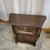 1920s 1920s English Oak Carved Drawer Front Angle Sided Table For Sale - Image 5 of 18