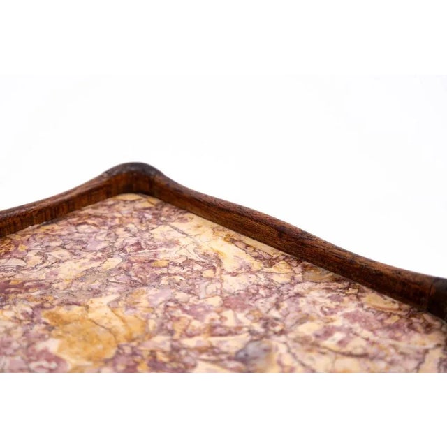 Antique Small Chest of Drawers with Marble Top, France, 1890s For Sale - Image 4 of 12