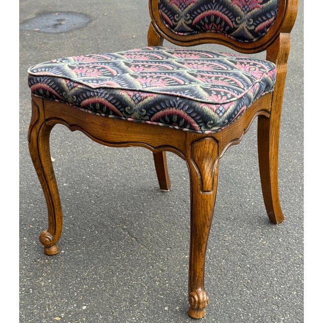 Mid 20th Century Solid Oak French Country Dining Chairs - Set of 6 For Sale - Image 11 of 11
