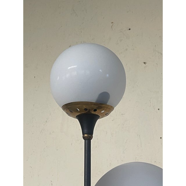 Mid-Century Modern Alberello Glass Floor Lamp form Stilnovo, 1950s For Sale - Image 3 of 18