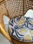 1970s Rattan Chair With Patterned Cushion For Sale In Oklahoma City - Image 6 of 7