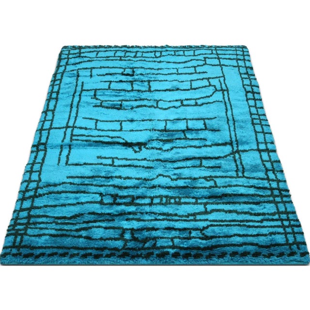 2010s Contemporary Turkish Shag Rug For Sale - Image 5 of 7