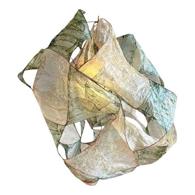 Multi Léonard Pendant Lamp in Bio Material with Natural Dyes by Thibault Philip For Sale