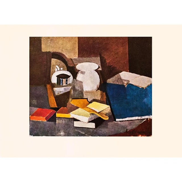 1947 After Roger De La Fresnaye Cubist "Still Life", First Limited Edition Offset Lithograph For Sale In Dallas - Image 6 of 7