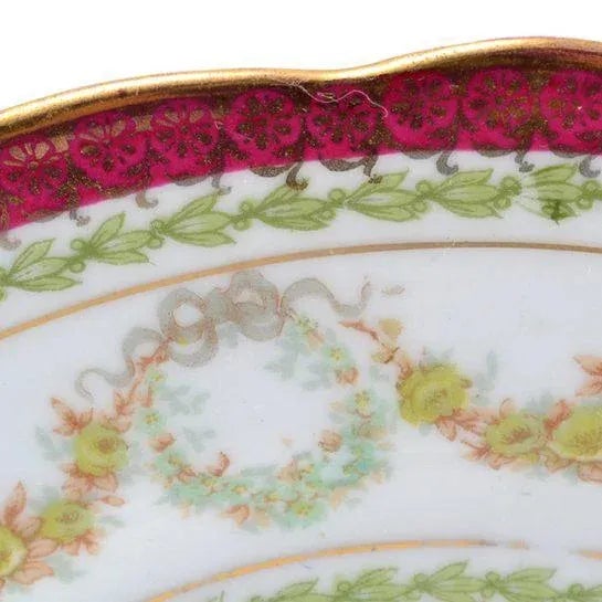 Late 19th Century Vintage Austrian "Beatrice" Painted Porcelain Plate For Sale - Image 10 of 13