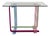 Multicolor Console Table with Glass Board, 1980s For Sale