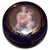 Limoges, France Round Cobalt Blue Madonna and Child Hinged Trinket Box Limoges China For Sale - Image 4 of 9