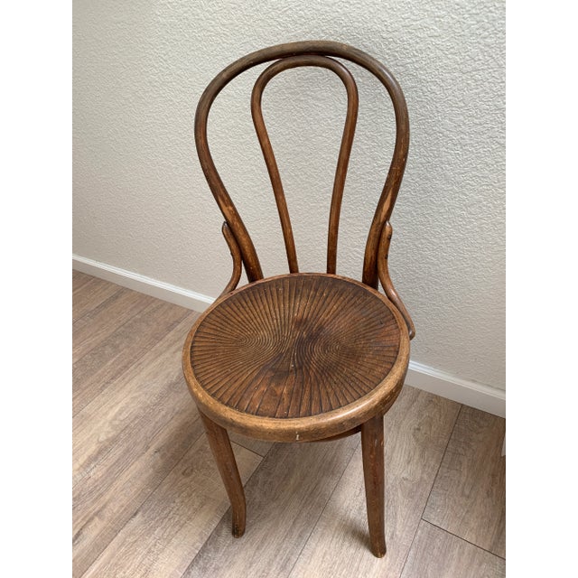 Coffee Vintage Bentwood Cafe Bistro Chair For Sale - Image 8 of 11