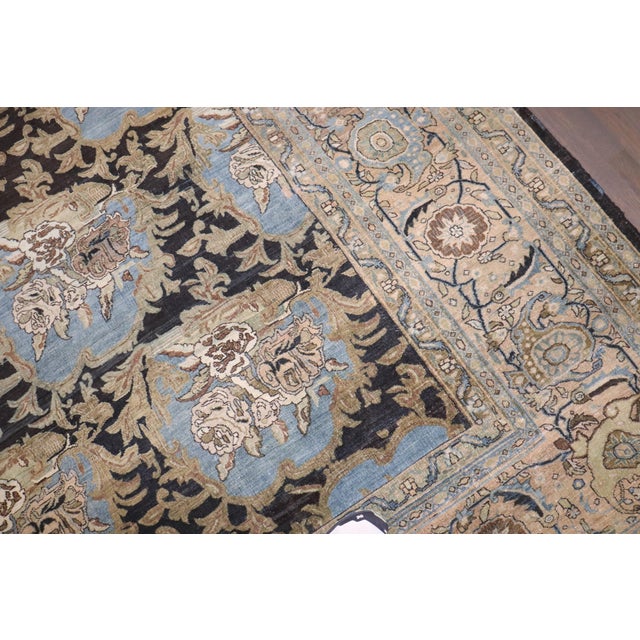 Early 20th Century Zabihi Collection Antique Persian Bidjar Stunning Floral Oversize Rug - 10'10" x 17'8" For Sale - Image 5 of 10