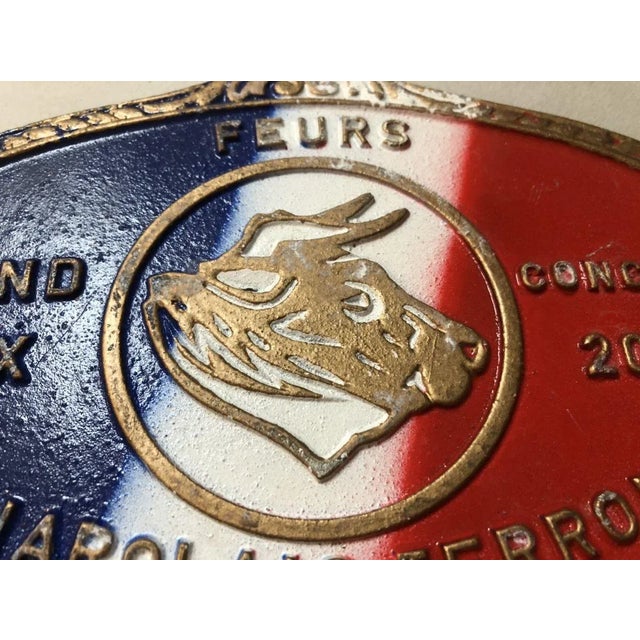 Industrial Agricultural Competition Blue White Red Plaque, 2003 For Sale - Image 3 of 5