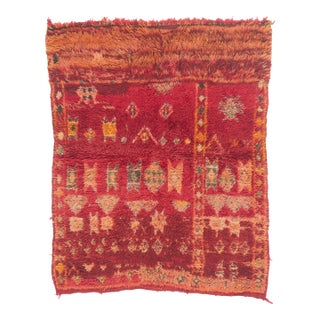 Vintage Beni M'Guild Moroccan Rug, 04'03 X 05'04 For Sale