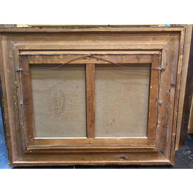 Georges Riom, Concarneau's Market, Oil on Canvas, 1908 For Sale - Image 8 of 9