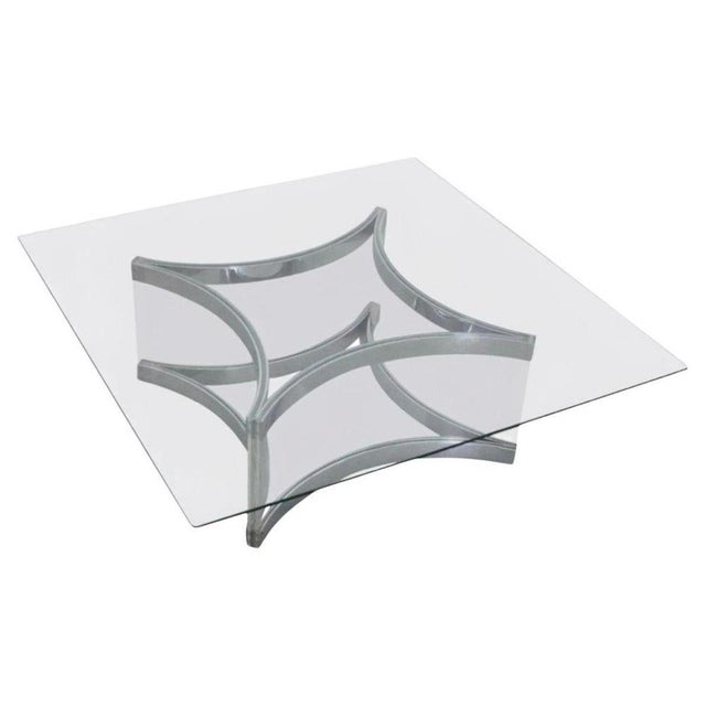 Mid-Century Modern Chrome and Acrylic Coffee Table by Alessandro Albrizzi, 1970 For Sale - Image 8 of 8