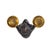 Black Barkari Monkey Double Tealight Candle Holder For Sale - Image 8 of 11