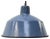 Vintage Industrial Blue Enamel Factory Pendant Lamp For Sale