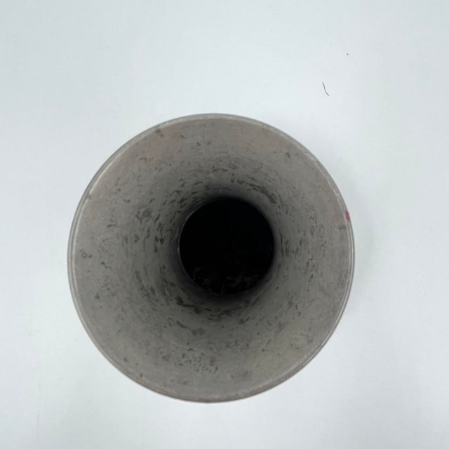 Metal Vintage Pewter by Poole Bulb or Gourd Vase 7.25" High For Sale - Image 7 of 10