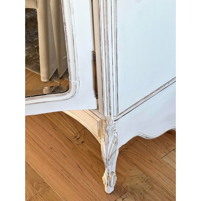 Mid 19th Century 19th Century French Louis XV Provincial Petite Armoire For Sale - Image 5 of 12