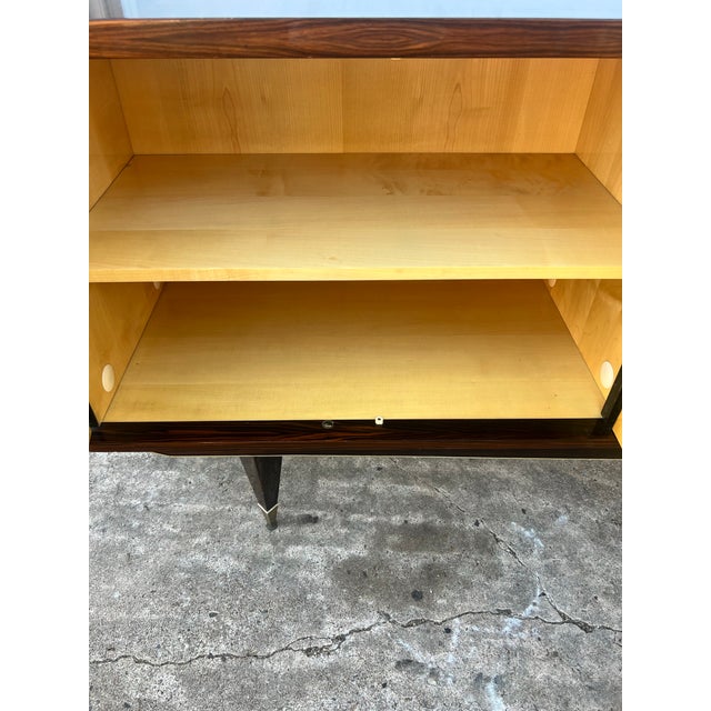 French Art Deco Macassar Ebony Sideboard or Credenzas 1940s For Sale - Image 10 of 12