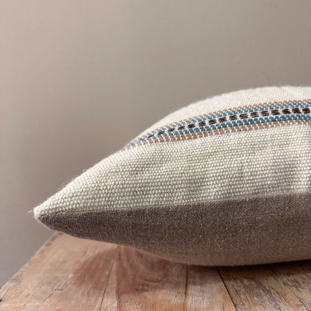 Boho Chic Majuli Wool Pillow - Large For Sale - Image 3 of 8