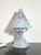 Vintage Cubist-Style Pastel Glass Pastel Blue Glass Table Lamp, 1920s For Sale - Image 10 of 13