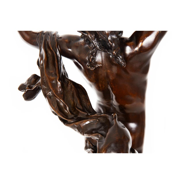 Barbedienne French Bronze Sculpture “Sorrow of Orpheus” by Raoul Verlet For Sale - Image 11 of 18