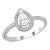 The Celina Petite Ring in 14k White Gold Lab Grown Diamonds by Lumeniri, Size 8 For Sale