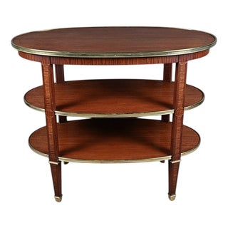 Three-Tier Serving Cart in Mahogany, 1890s For Sale
