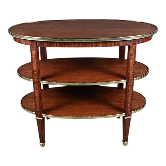 Three-Tier Serving Cart in Mahogany, 1890s For Sale