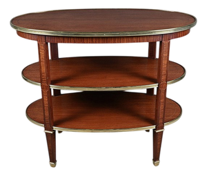 Three-Tier Serving Cart in Mahogany, 1890s