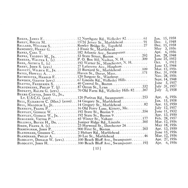 Boston Yacht Club 1959 For Sale - Image 10 of 10