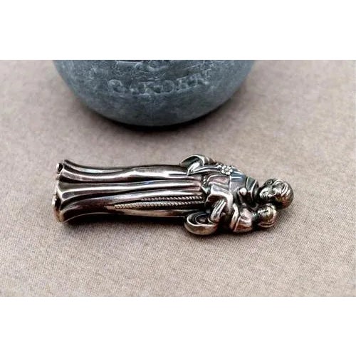 Silver Statuette of Saint Anthony, in Very Good conditions. Designed 1980 to 1989 This piece has an attribution mark, I am...