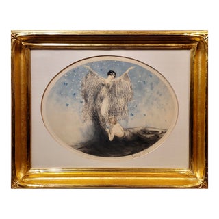 Louis Icart "Petits Papillons" Little Butterflies -Original 1926 Etching For Sale