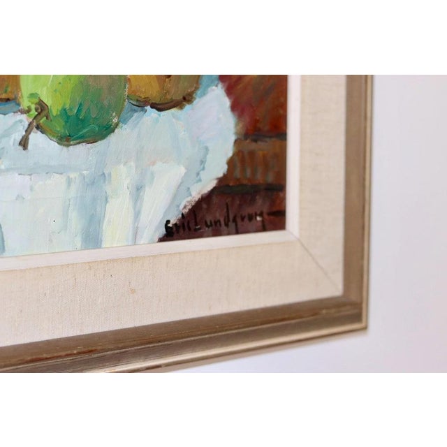 Oil painting on canvas by Swedish artist Eric Lundgren (born 1907). Signed by the artist. Image dimensions: 60 x 52 cm;...