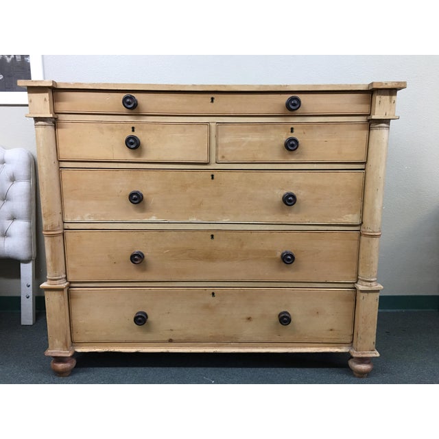 Vintage Irish Pine Six Drawer Chest Chairish