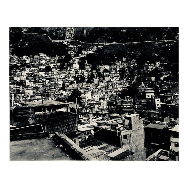 Paul Rowland, Large Scale Vintage Silver Gelatin Print Brazil Favela Cityscape Rio De Janeiro For Sale