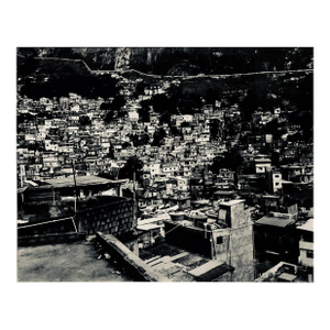 Paul Rowland, Large Scale Vintage Silver Gelatin Print Brazil Favela Cityscape Rio De Janeiro